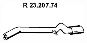 Tuyau d'échappement EBERSPÄCHER 23.207.74