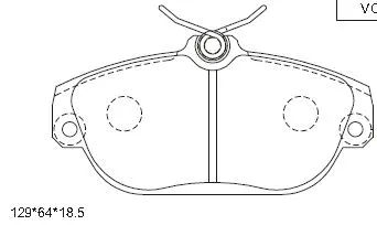 Kit de plaquettes de frein, frein à disque ASIMCO KD7758