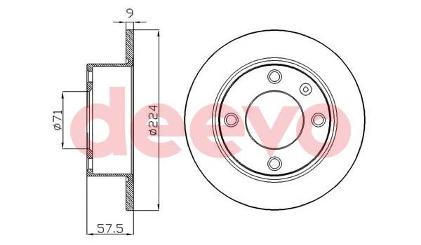 Disque de frein DEEVO BD28620