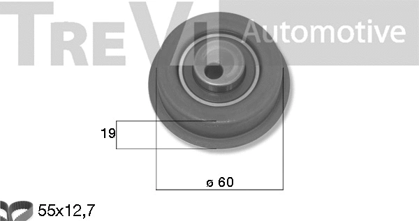 Kit de courroie crantée TREVI AUTOMOTIVE KD1502