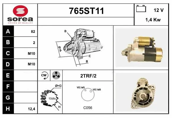 Démarreur STARTCAR 765ST11