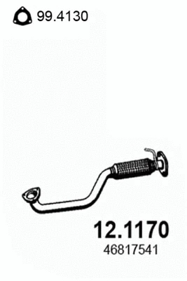 Tuyau d'échappement ASSO 12.1170