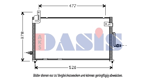 Condenseur, climatisation AKS DASIS 512014N