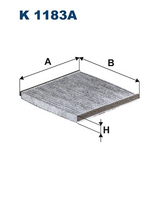 Filtre, air de l'habitacle FILTRON K 1183A