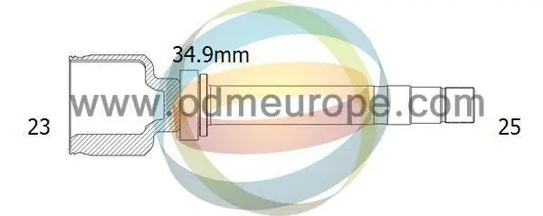Jeu de joints, arbre de transmission 4X4 ESTANFI EST-14-356064