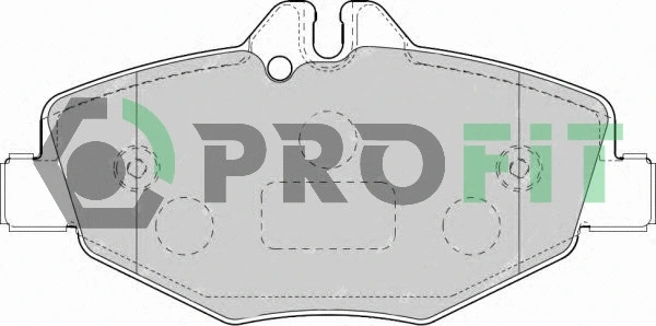 Kit de plaquettes de frein, frein à disque PROFIT 5000-1414