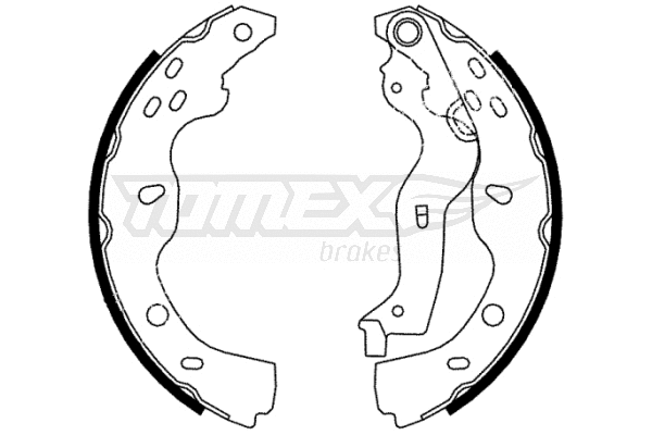Jeu de mâchoires de frein TOMEX Brakes TX 22-38