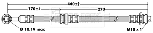 Flexible de frein BORG & BECK BBH7523