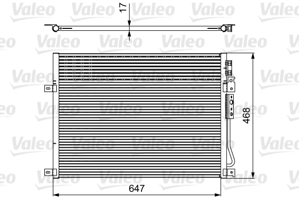 Condenseur, climatisation VALEO 814086