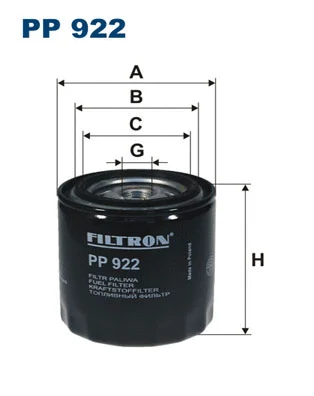 Filtre à carburant FILTRON PP 922