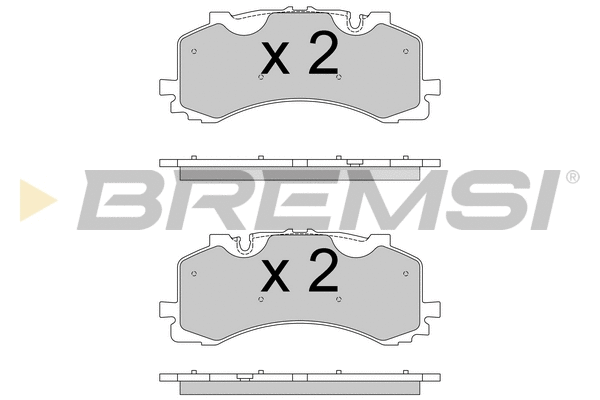 Kit de plaquettes de frein, frein à disque BREMSI BP3776