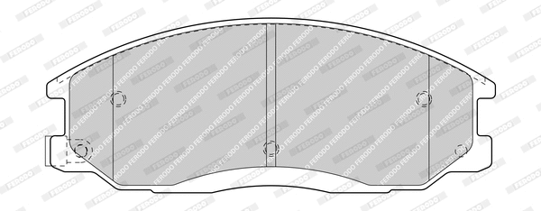 Kit de plaquettes de frein, frein à disque FERODO FDB1605-D