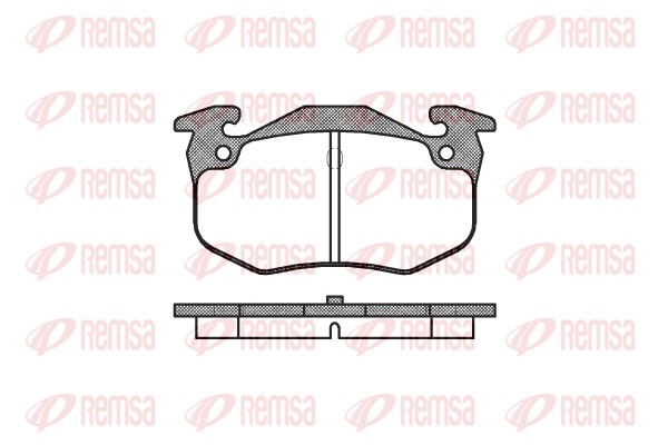 Kit de plaquettes de frein, frein à disque REMSA 0144.60