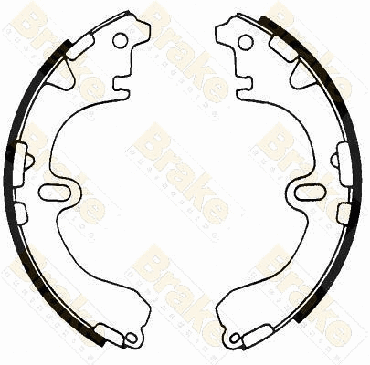 Jeu de mâchoires de frein Brake ENGINEERING SH2366