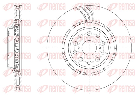 Disque de frein REMSA 61877.10