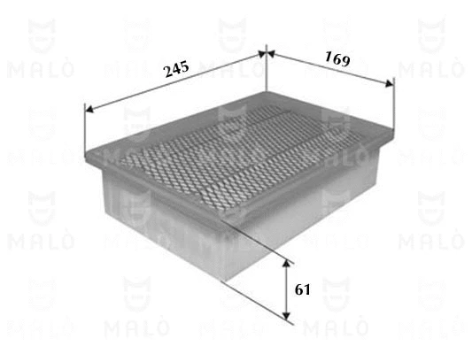 Filtre à air AKRON-MALÒ 1500176