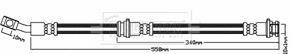 Flexible de frein BORG & BECK BBH8143
