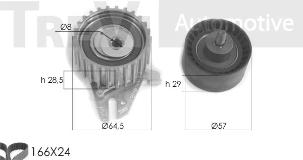 Kit de courroie crantée TREVI AUTOMOTIVE KD1250