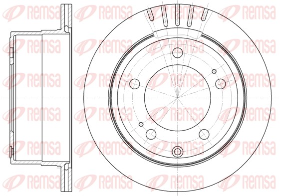 Disque de frein REMSA 61735.10