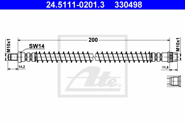 Flexible de frein ATE-APAC 24.5111-0201.3