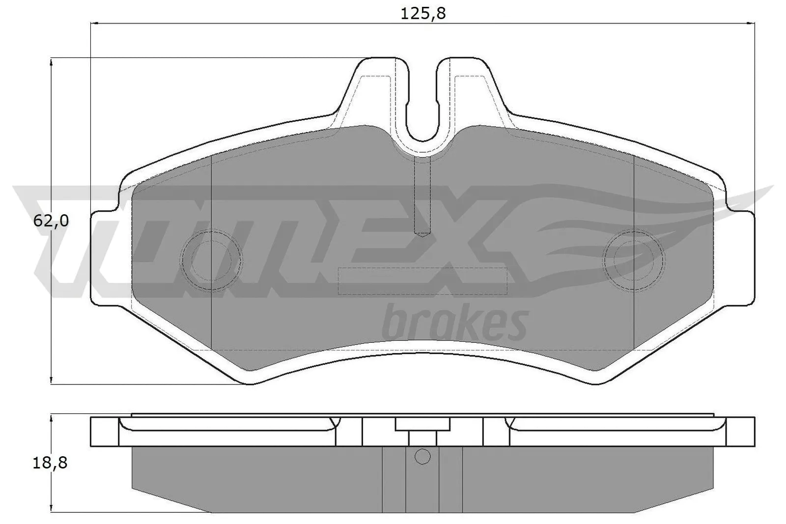 Kit de plaquettes de frein, frein à disque TOMEX Brakes TX 12-34