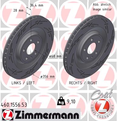 Disque de frein ZIMMERMANN 460.1556.53
