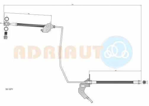 Flexible de frein ADRIAUTO 33.1271