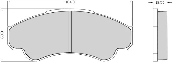 Kit de plaquettes de frein, frein à disque NAKATA NKF 1210P