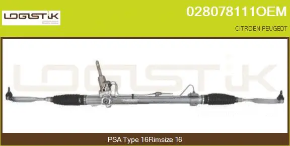 Crémaillère de direction LGK 028078111OEM