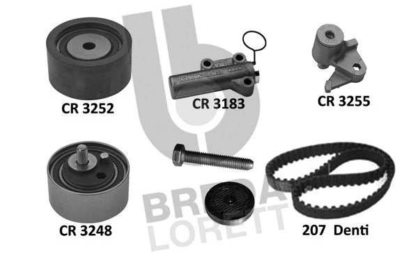 Kit de courroie crantée BREDA LORETT KCD0670
