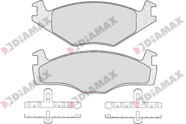 Kit de plaquettes de frein, frein à disque DIAMAX N09063