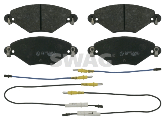 Kit de plaquettes de frein, frein à disque SWAG 64 91 6417