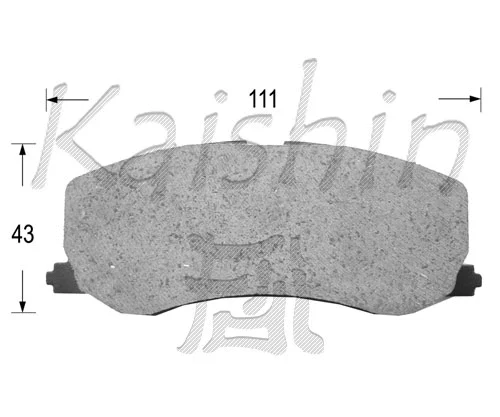 Kit de plaquettes de frein, frein à disque KAISHIN FK9015
