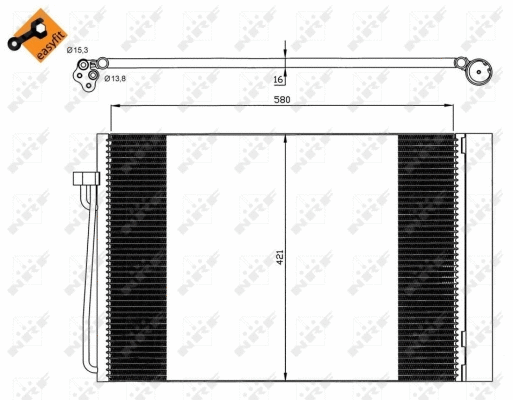 Condenseur, climatisation NRF 35537