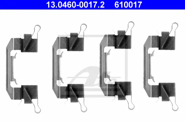 Kit d'accessoires, plaquette de frein à disque ATE-APAC 13.0460-0017.2