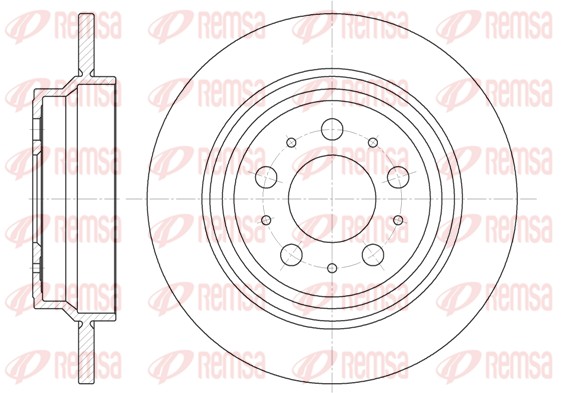 Disque de frein REMSA 6620.00