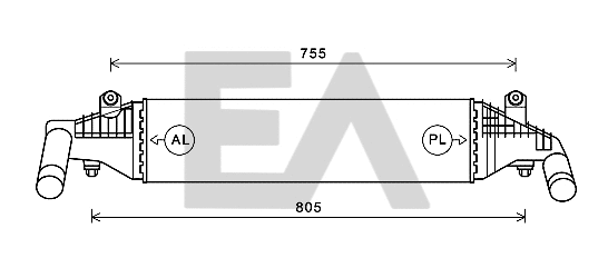 Refroidisseur d'air de suralimentation EACLIMA 36A52004
