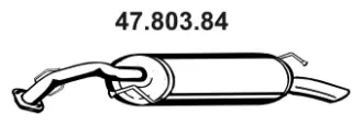 Silencieux arrière EBERSPÄCHER 47.803.84