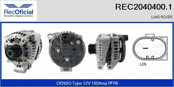 Alternateur RECOFICIAL REC2040400.1