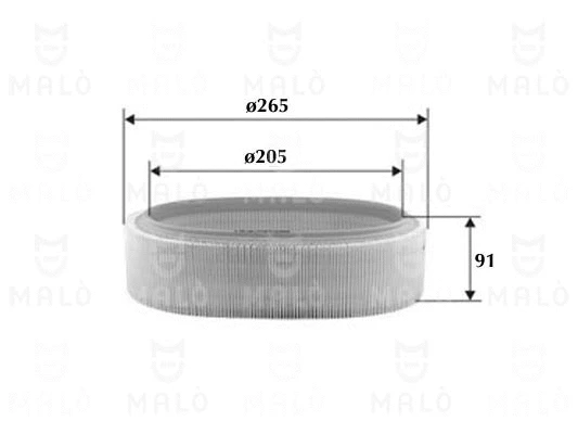 Filtre à air AKRON-MALÒ 1500474
