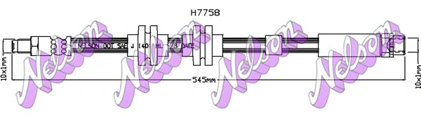 Flexible de frein KAWE H7758
