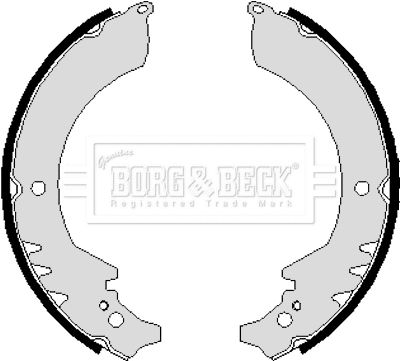 Jeu de mâchoires de frein BORG & BECK BBS6109