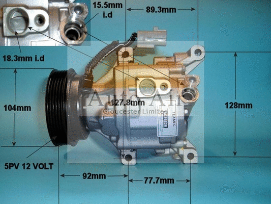 Compresseur, climatisation AUTO AIR GLOUCESTER 14-4395R