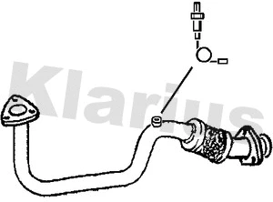 Tuyau d'échappement KLARIUS 301439