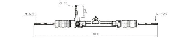 Crémaillère de direction GENERAL RICAMBI FI4111