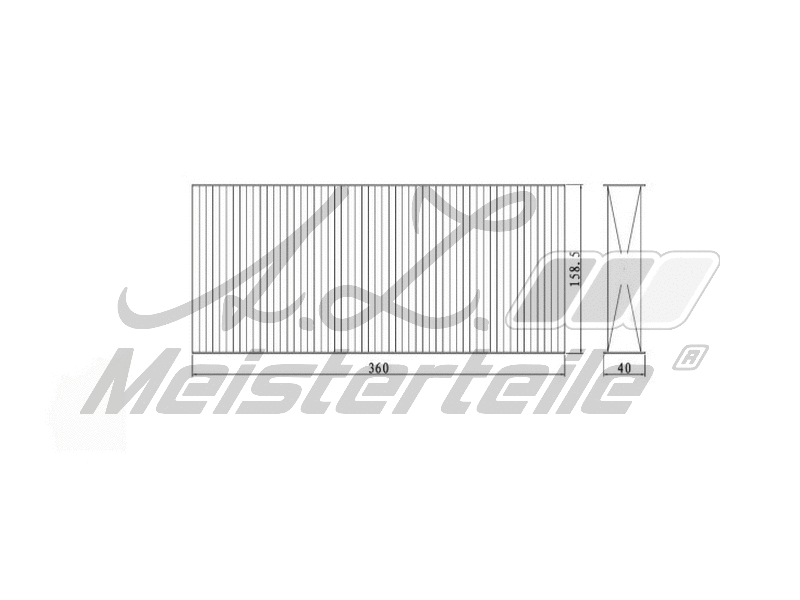 Filtre, air de l'habitacle A.Z. Meisterteile AZMT-41-010-1518