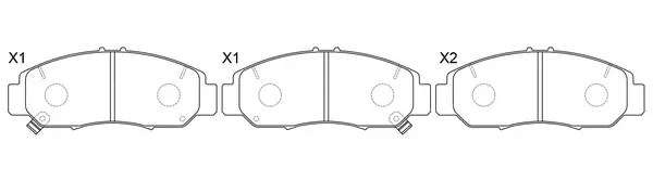 Kit de plaquettes de frein, frein à disque SB BP28465