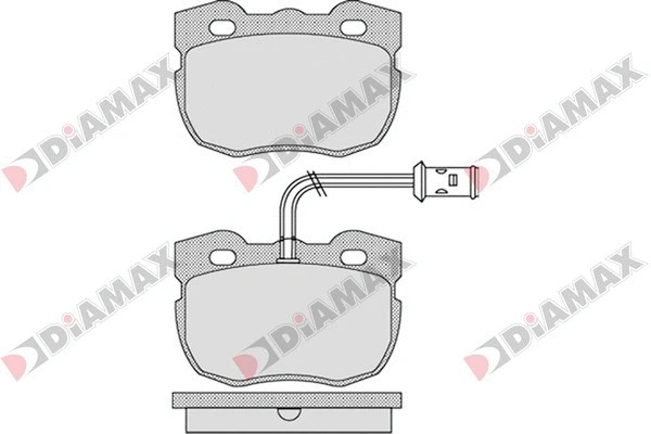 Kit de plaquettes de frein, frein à disque DIAMAX N09337
