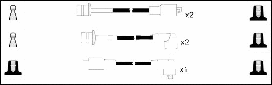 Kit de câbles d'allumage LEMARK HOES1132