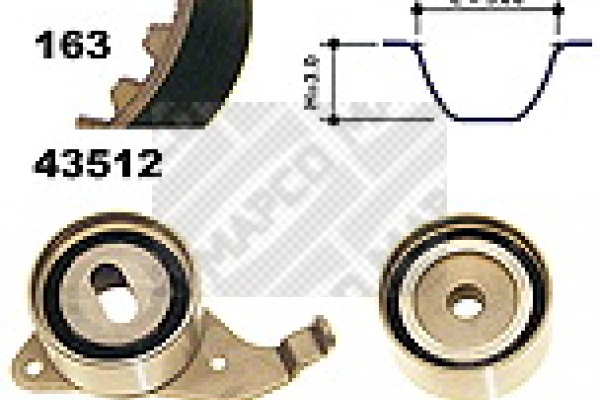 Kit de courroie crantée MAPCO 23512